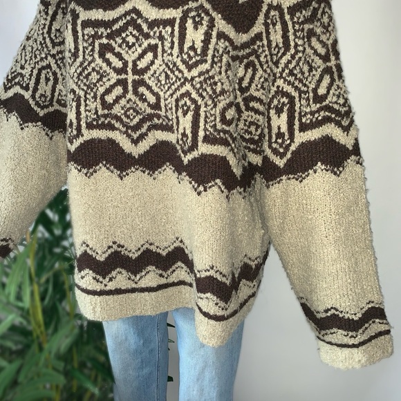 Vintage Abstract Oversized Wool Mohair Knit Sweater - Picture 2 of 12